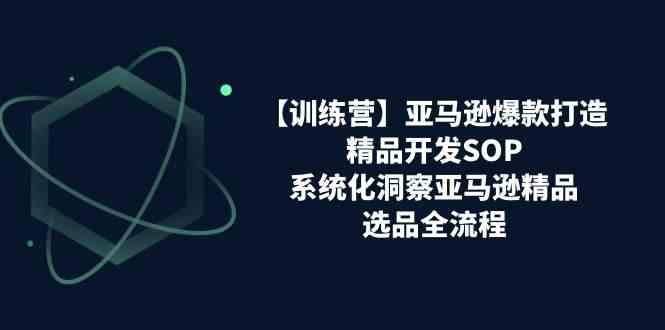 亚马逊爆款打造之精品开发SOP【训练营】，系统化洞察亚马逊精品选品全流程-沫尘创业网-知识付费资源网站搭建-中创网-冒泡网赚-福缘创业网