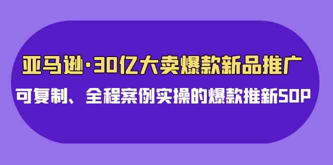 （9944期）亚马逊30亿·大卖爆款新品推广，可复制、全程案例实操的爆款推新SOP-沫尘创业网-知识付费资源网站搭建-中创网-冒泡网赚-福缘创业网