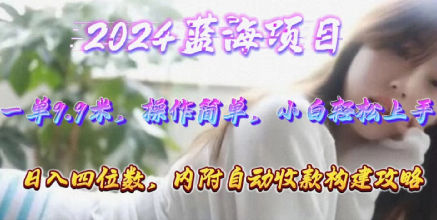 （10204期）年轻群体的蓝海市场，1单9.9元，操作简单，小白轻松上手，日入四位数-沫尘创业网-知识付费资源网站搭建-中创网-冒泡网赚-福缘创业网