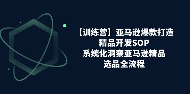 （11210期）【训练营】亚马逊爆款打造之精品开发SOP，系统化洞察亚马逊精品选品全流程-沫尘创业网-知识付费资源网站搭建-中创网-冒泡网赚-福缘创业网