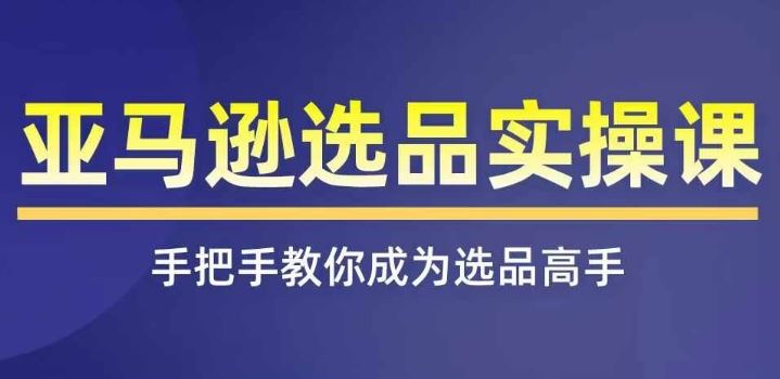 亚马逊选品实操课程，快速掌握亚马逊选品的技巧，覆盖亚马逊选品所有渠道-沫尘创业网-知识付费资源网站搭建-中创网-冒泡网赚-福缘创业网