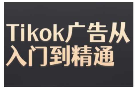 Tiktok Ads实操教程，Tiktok广告从入门到精通-沫尘创业网-知识付费资源网站搭建-中创网-冒泡网赚-福缘创业网