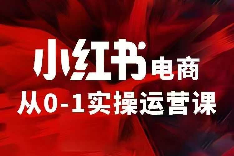 小红书电商运营，97节小红书vip内部课，带你实现小红书赚钱-沫尘创业网-知识付费资源网站搭建-中创网-冒泡网赚-福缘创业网